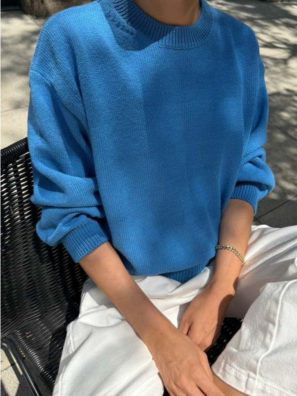 Le Bon Shoppe Milo Sweater in blue m/l